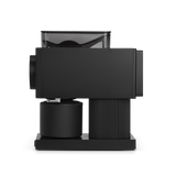 Side view of Black coffee grinder on a white background. fellow brand, Ode Brew Grinder Generation 2
